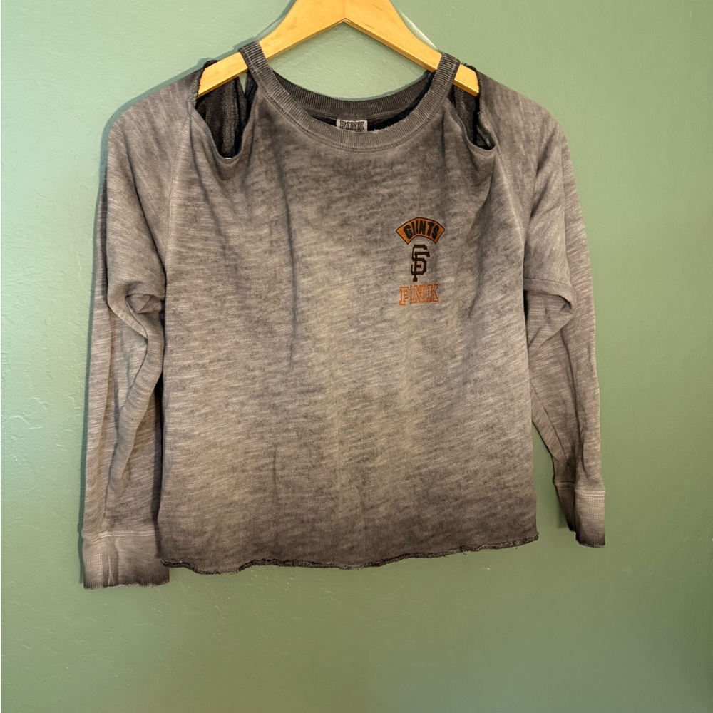 PINK Victoria’s Secret SF Giants Cutout Sweatshirt XS MLB Collection